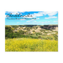 Theodore Roosevelt Badlands, ND Briefkaart