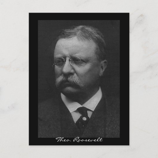 Theodore Roosevelt Briefkaart (Voorkant)