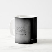 Theodore Roosevelt citaat - Afwezigheid & Dood Koffiemok (Voorkant links)