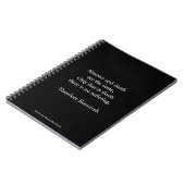 Theodore Roosevelt citaat - Afwezigheid & Dood Notitieboek (Linkerzijde)