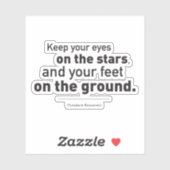 Theodore Roosevelt Citaat Eyes op de sterren Sticker (Vel)
