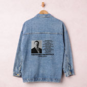 Theodore Roosevelt Dare Mighty Avice Quote Denim Jacket (Hangar)