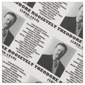 Theodore Roosevelt Dare Mighty Avice Quote Stof (Close Up)
