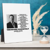 Theodore Roosevelt Dare Mighty Dame Quote Fotoplaat (Zijkant)