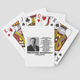 Theodore Roosevelt Dare Mighty Dame Quote Speelkaarten