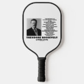 Theodore Roosevelt Dare Mighty Things Advice Quote Pickleball Paddle (Achterkant)
