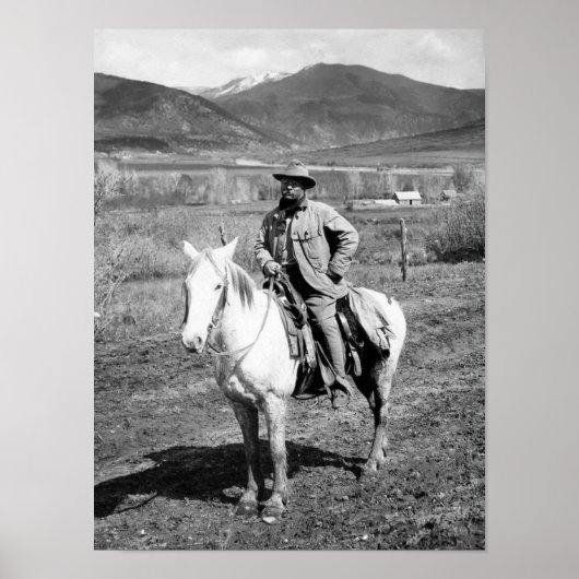 Theodore Roosevelt die terugkeert uit een Beer shu Poster (Voorkant)