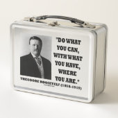 Theodore Roosevelt doet wat u kunt citeren (Voorkant)