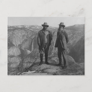 Theodore Roosevelt en John Muir over Glacier Point Briefkaart