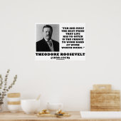 Theodore Roosevelt Far Away Best Prize Life Offer Poster (Keuken)