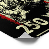 Theodore Roosevelt Gitaar spelend Rock N Roll Poster (Hoek)