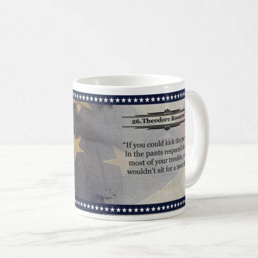 Theodore Roosevelt Historische Mok (Voorkant rechts)