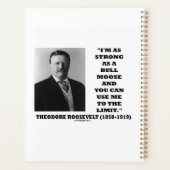 Theodore Roosevelt Ik ben net zo sterk als een bul Planner (Achterkant)