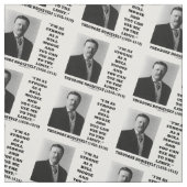 Theodore Roosevelt Ik ben net zo sterk als een bul Stof (Swatch)