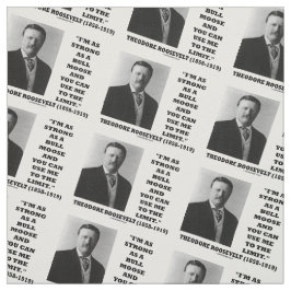Theodore Roosevelt Ik ben net zo sterk als een bul Stof