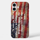 Theodore Roosevelt Inspiratie Stemming Citaat Case-Mate iPhone Case (Achterkant)