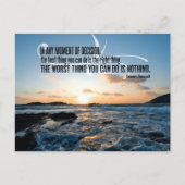 Theodore Roosevelt Inspirerend citaat "Besluit" Briefkaart (Voorkant)