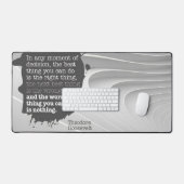 Theodore Roosevelt Inspirerend citaat "Besluit" Bureaumat (Keyboard & Muis)