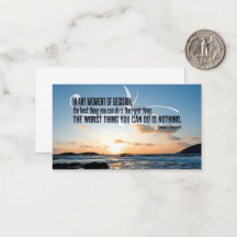 Theodore Roosevelt Inspirerend citaat "Besluit"