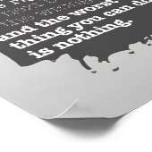 Theodore Roosevelt Inspirerend citaat "Besluit" Poster (Hoek)