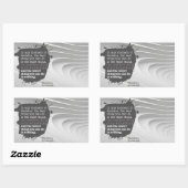 Theodore Roosevelt Inspirerend citaat "Besluit" Rechthoekige Sticker (Vel)