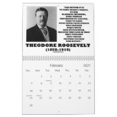 Theodore Roosevelt Inspirerend offertes Kalender (Feb 2027)