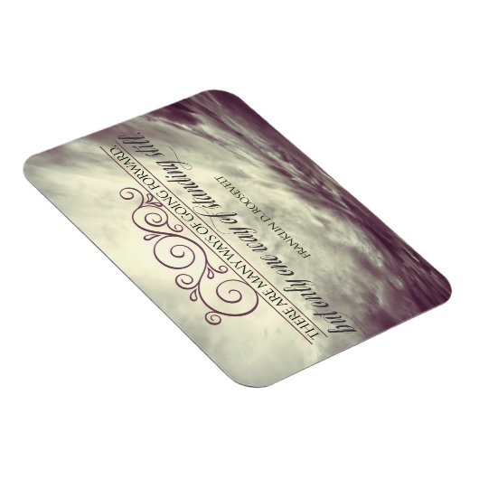 Theodore Roosevelt Inspirerend quote "Standing" Magneet (Rechterzijde)