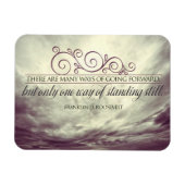 Theodore Roosevelt Inspirerend quote "Standing" Magneet (Horizontaal)