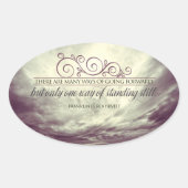 Theodore Roosevelt Inspirerend quote "Standing" Ovale Sticker (Voorkant)