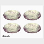 Theodore Roosevelt Inspirerend quote "Standing" Ovale Sticker (Vel)