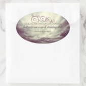 Theodore Roosevelt Inspirerend quote "Standing" Ovale Sticker (Tas)