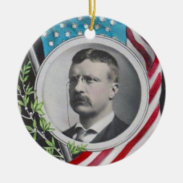 Theodore Roosevelt Keramisch Ornament