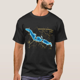 Theodore Roosevelt Lake Adventure Kaart T-shirt