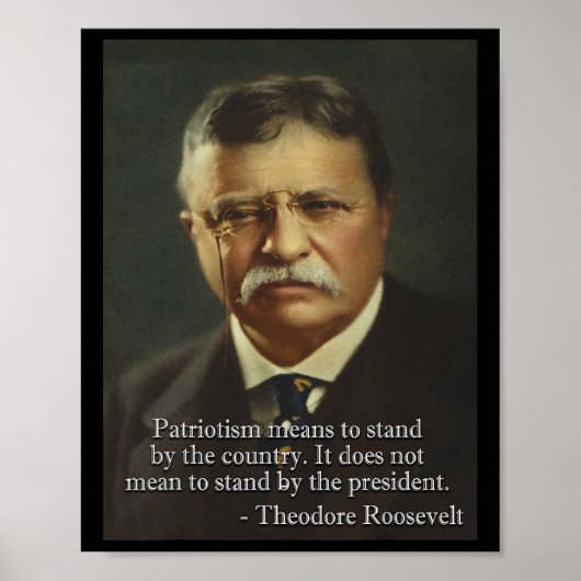 Theodore Roosevelt Meme Anti Trump T-shirt Poster (Voorkant)