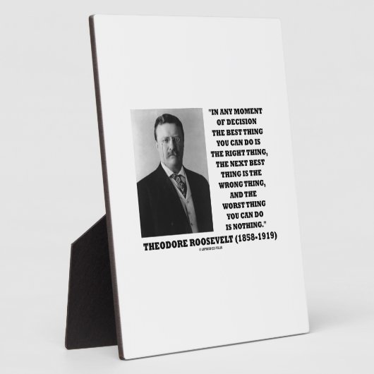 Theodore Roosevelt Moment van de beslissing Fotoplaat (Zijkant)