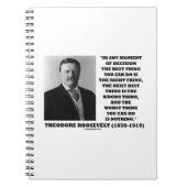Theodore Roosevelt Moment van de beslissing Notitieboek (Voorkant)