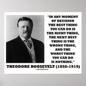 Theodore Roosevelt Moment van de beslissing Poster (Voorkant)