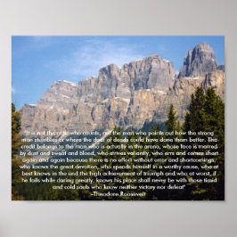 Theodore Roosevelt Motivatie Citaat Poster