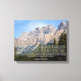 Theodore Roosevelt Motivatie Spreuk Canvas Afdruk