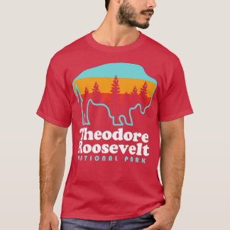 Theodore Roosevelt Nationaal Park Camping Bizon Re T-shirt