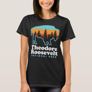 Theodore Roosevelt Nationaal Park Camping Bizon Re T-shirt