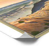 Theodore Roosevelt Nationaal Park Litho Kunstwerk Poster (Hoek)