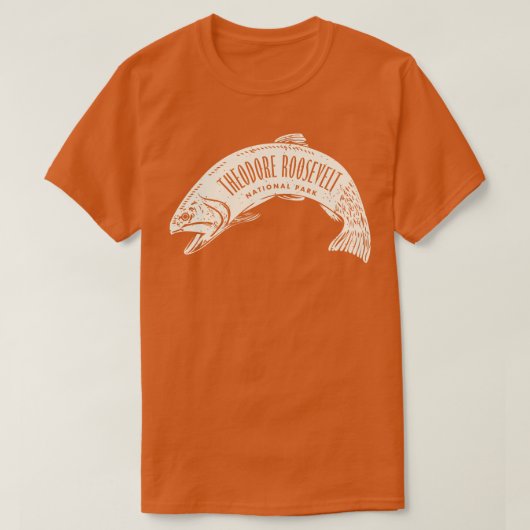Theodore Roosevelt National Park Fish Tan T-shirt (Design voorkant)
