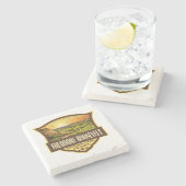 Theodore Roosevelt National Park Illustration Art Stenen Onderzetter (Zijkant)