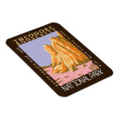 Theodore Roosevelt National Park Retro Distress Magneet (Rechterzijde)