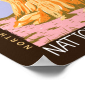 Theodore Roosevelt National Park Retro Distress Poster (Hoek)