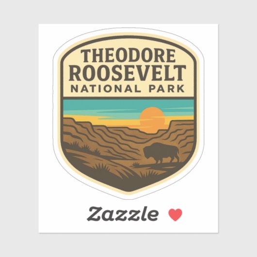Theodore Roosevelt National Park Souvenir Sticker (Vel)