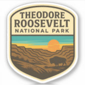 Theodore Roosevelt National Park Souvenir Sticker (Voorkant)