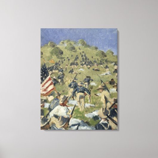 Theodore Roosevelt neemt de Saint Juan Canvas Afdruk (Voorkant)