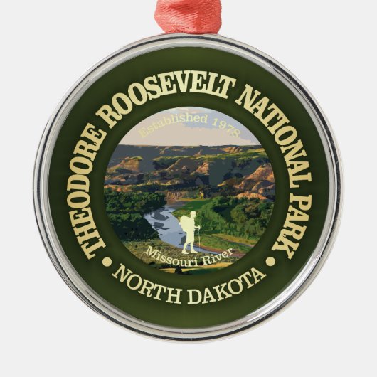 Theodore Roosevelt NP2 Metalen Ornament (Voorkant)